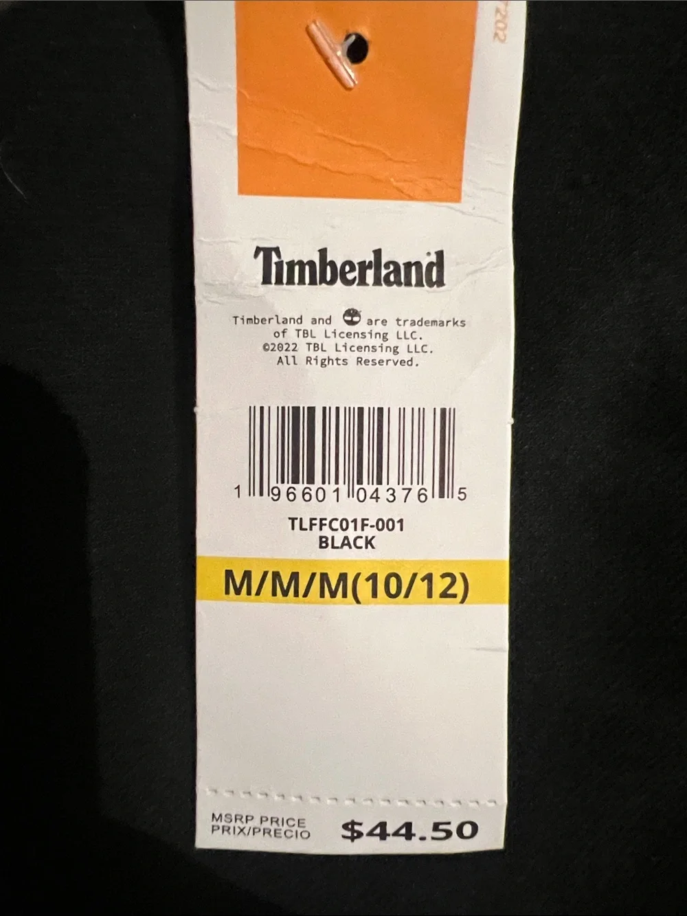 Timberland Black Sweatpants with Yellow Tree Logo